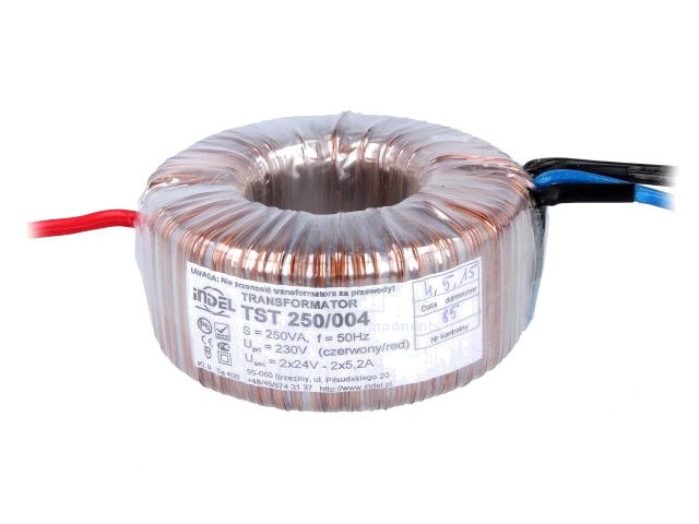 Transformator: toroidal 250VA 230VAC 24V 24V 5,2A 5,2A 2,4kg TST250W/2X24V - imagine 3